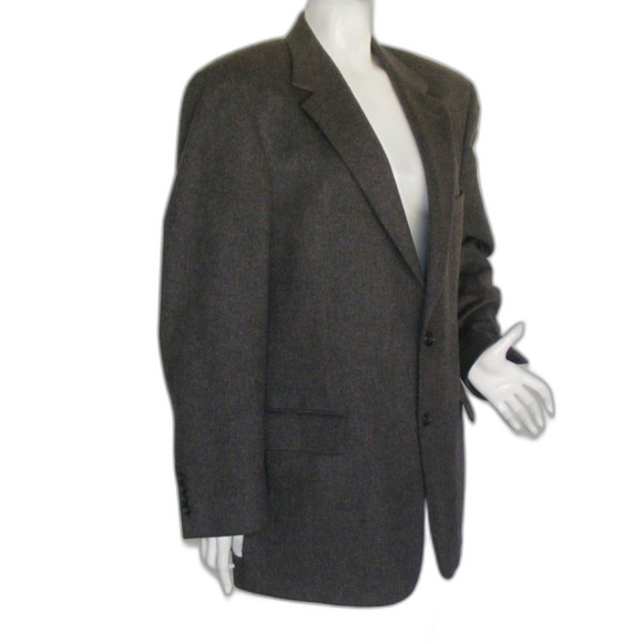GRANT THOMAS Cashmere Jacket, 42R, Gray, 2 buttons, Soft! - Picture 2 of 14